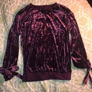 Velvet Long Sleeve Shirt